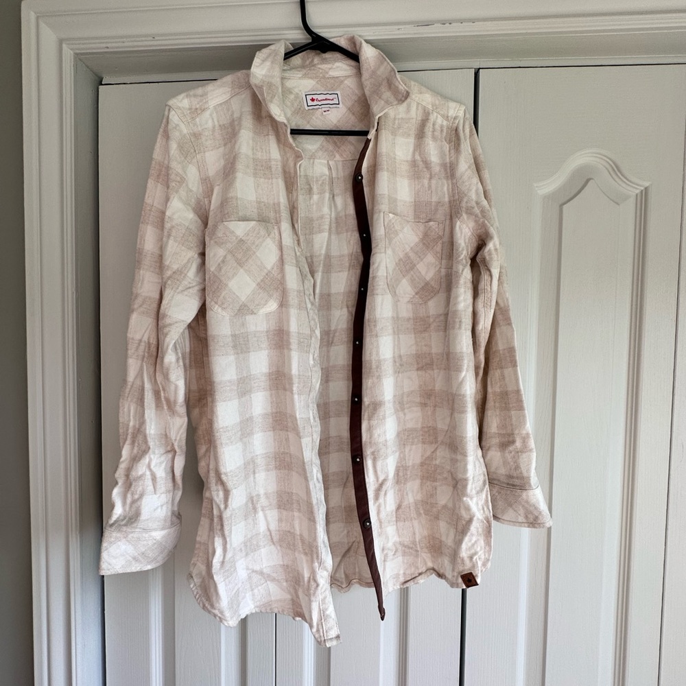 Canadiana Women’s Pastel PlaidFlannel, Size M